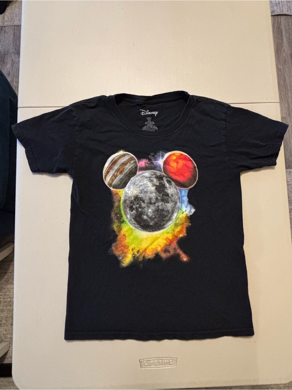 Disney Black Kids' Mickey Planet Graphic Tee 6/7 
0041S